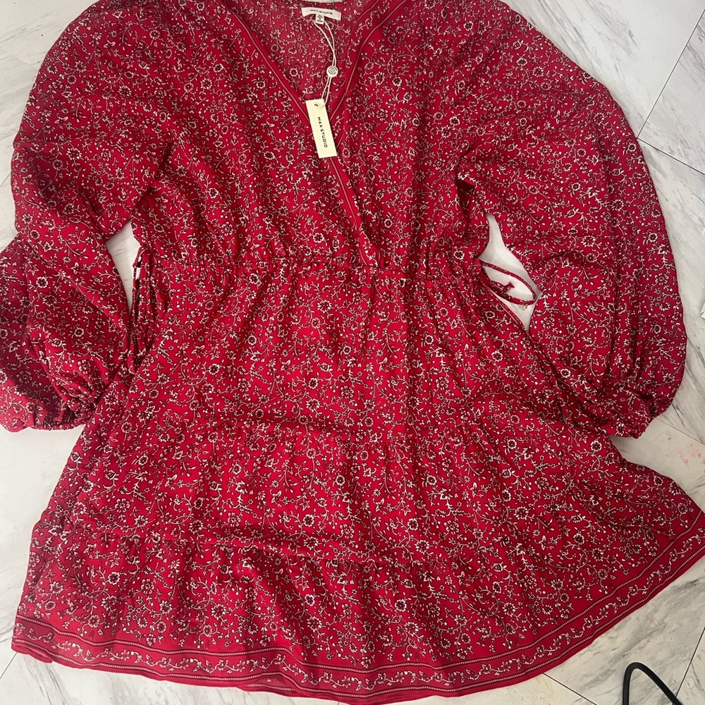 Red Floral Dress